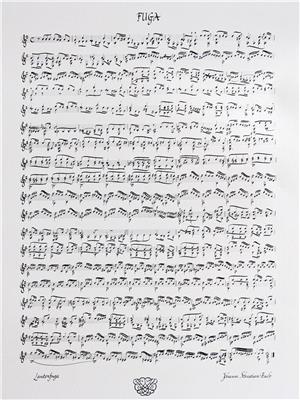 Fugue, en mi mineur pour Luth Calligraphies Musica