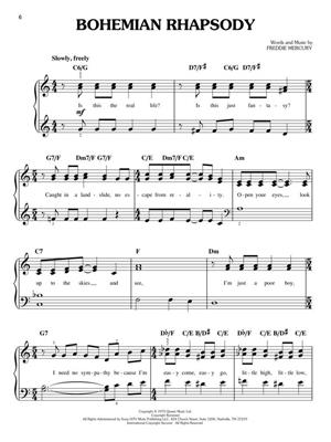 Queen Easy Piano Collection Band Music Shop
